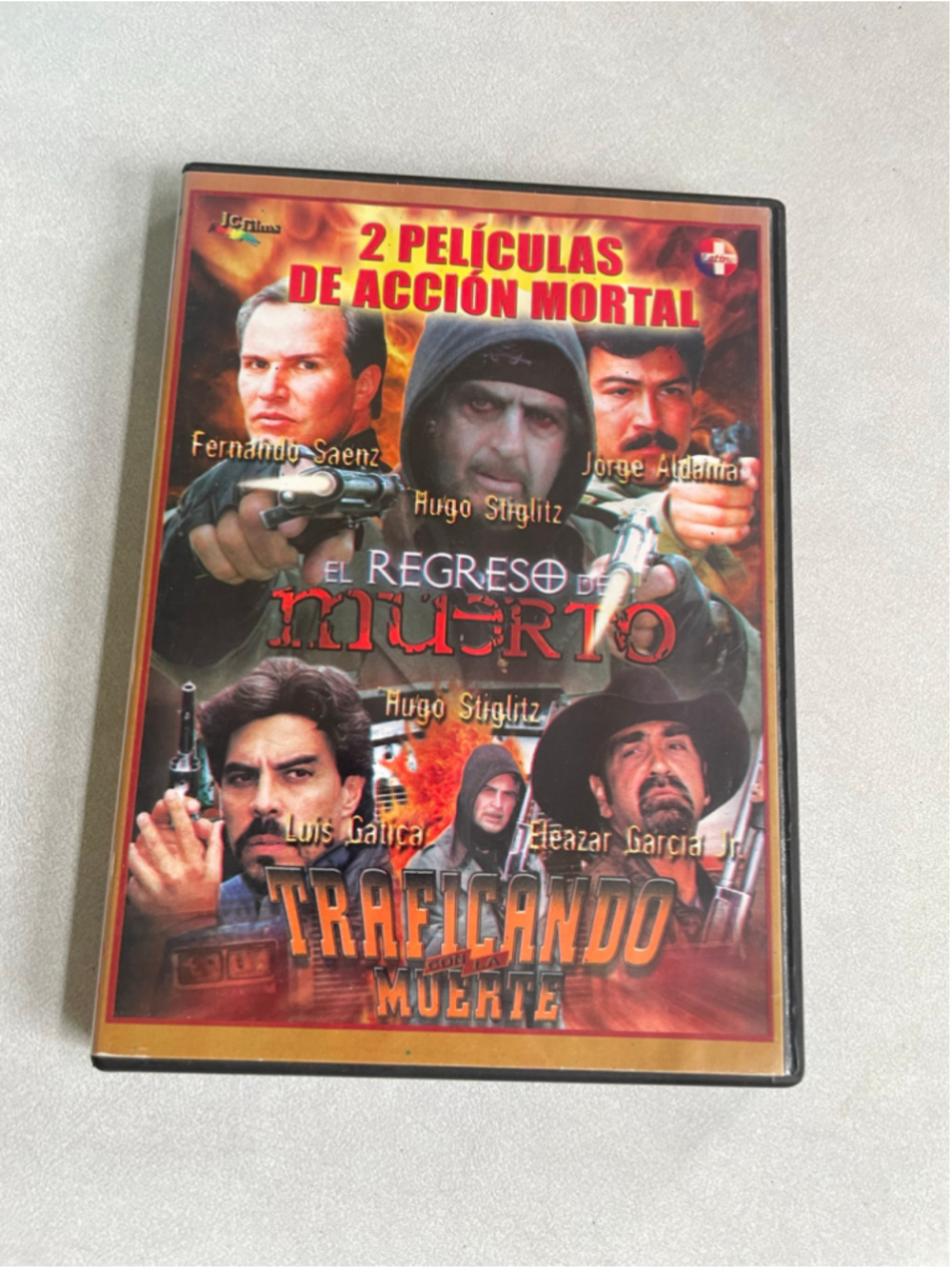 2 Peliculas De Accion Mortal DVD El Regreso Del Muerto Traficando Muerte